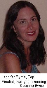 Jennifer Byrne, finished in the top four finalist for two years running.  Photo by used with permission, Copyright   2007 Jennifer Byrne.   